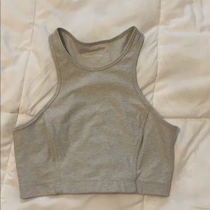 Gray Outdoor Voices sports bra